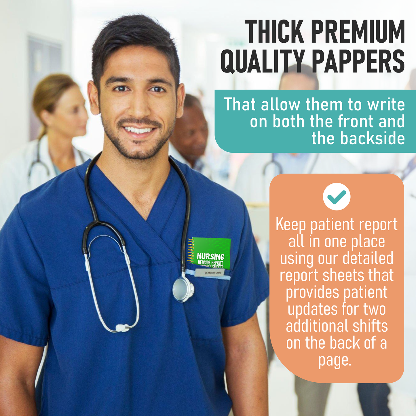 ICU Nurse Report Sheets - SBAR Report Notebooks