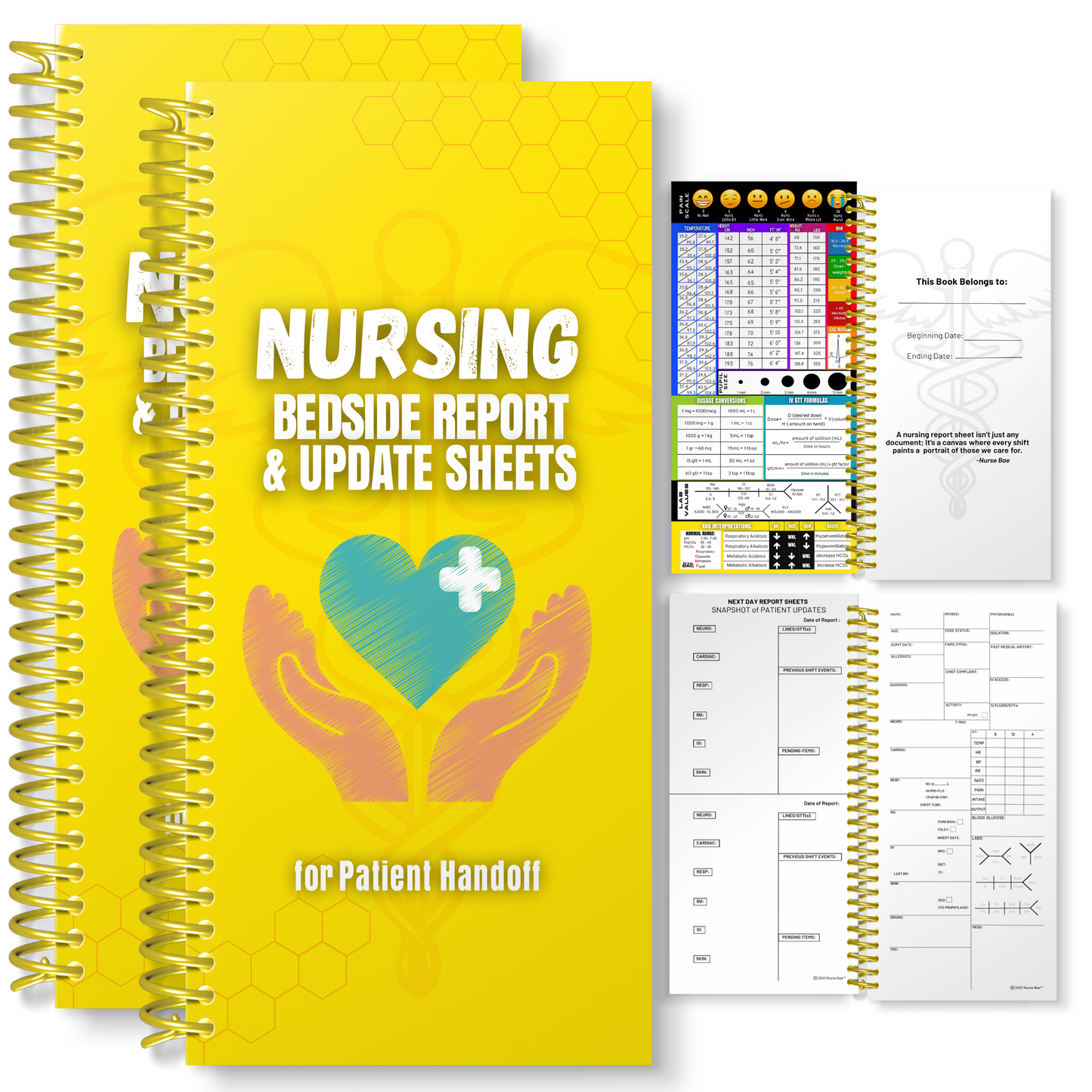 Nurse Report Sheets - SBAR Report Notebooks
