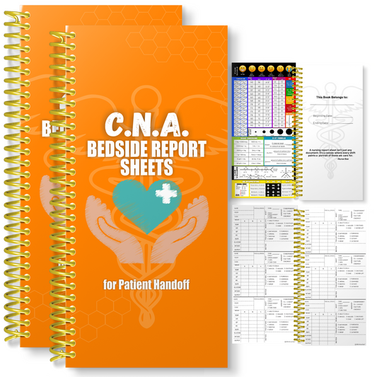 CNA Bedside Report Sheets - Set of 2