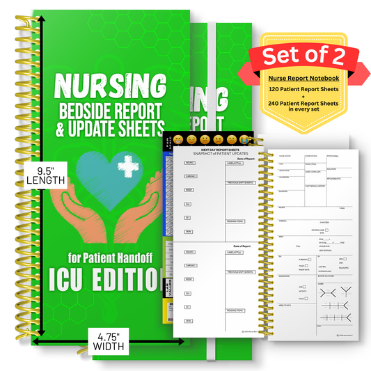 ICU Nurse Report Sheets - SBAR Report Notebooks